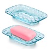 BIMUYI Soap Dish Holder, Glass Soap Tray, Decorative Soap Dish,
