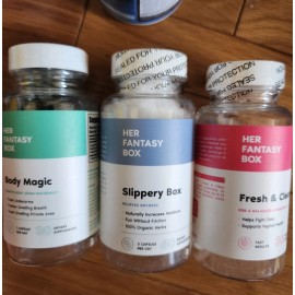 HER FANTASY BOX 3 PK - Her Fantasy Box - Slippery Box, Fresh & Clean, Body Magic EXP : 2026