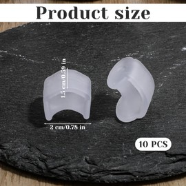 10 Pack Toe Spacers for Overlapping Toe, Gel Toes Spacers Straightener Hammer Toes Corrector for Feet Gel ToeSeparators for Men and Women Bunion Spacer Separators for Overlapping ToeWomen