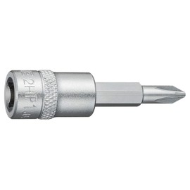 TONE Driver Bit Socket HP2H-P1 Drive Angle 0.25 inch (6.35 mm) (+) No. 1