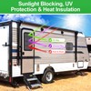 Spurtar RV Accessories Magnetic Door Window Shade Magnetic Foldable for