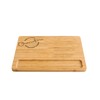 HIC Kitchen Charcuterie Cheese Board, Caramelized Bamboo, Rectangular, 11 x