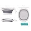 VQIZWELLEE Collapsible basin,Hand wash basins,Cleaning basin,Plastic wash basin,Portable folding wash