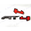 GMC 1PC Gloss Black Red Rear Tailgate AT4 OVERLAY Emblems