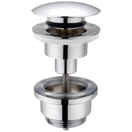 Cornat Push Up valvola di scarico con pulsante, 1 1/4 pollici, per lavabo, cromata, T317421OH
