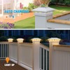 VOLISUN Solar Fence - Post Lights, Solar Post Cap Light