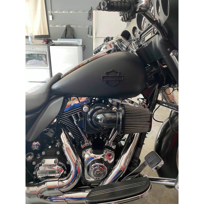 Custom RAW METAL Harley CVO Tank Emblems (set of 2)