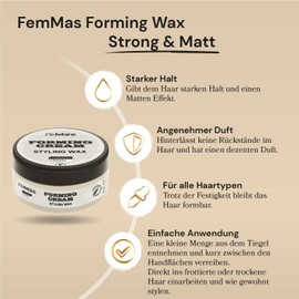 FemMas® Forming Wax Strong & Matt 150 ml hair wax