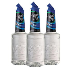 Finest Call Premium Bar/Sugar Syrup Mix, 1 Liter Bottle (33.8 Fl Oz), Pack of 3