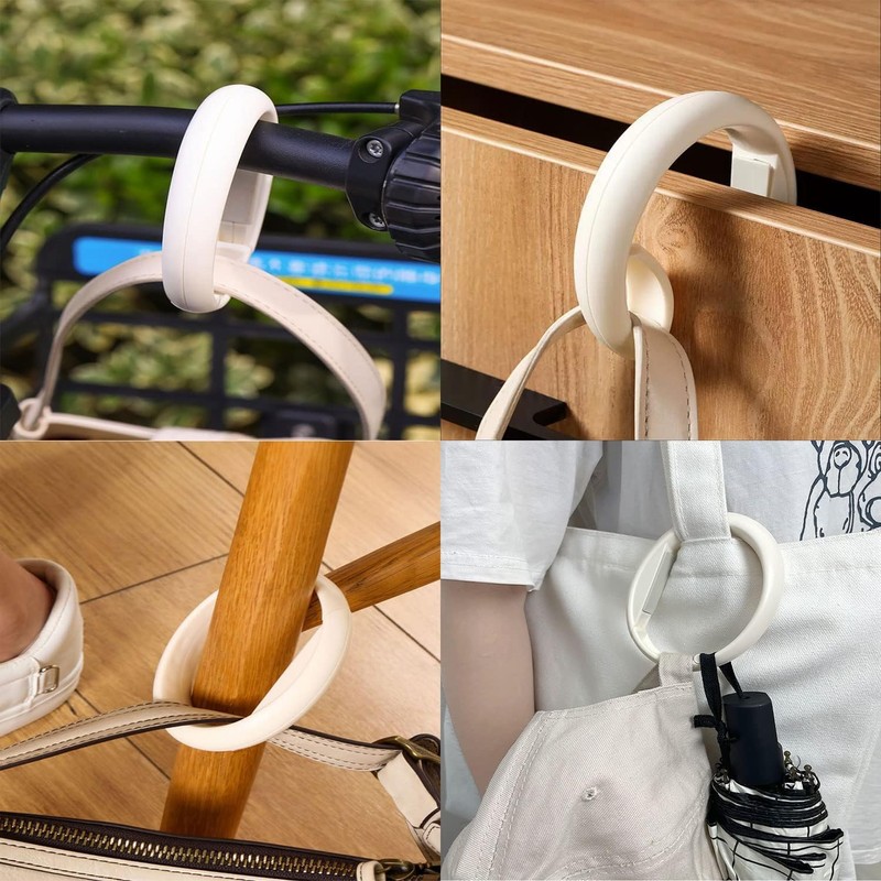 Round Purse Hooks for Tables and Bars, 3Pcs Round Handbag