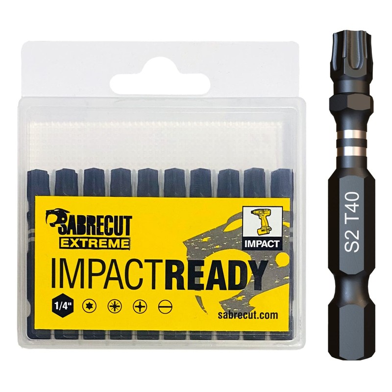 10 x SabreCut SCTX4050_10 50 mm TX40 T40 Impact Wrench
