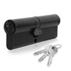 XFORT Matt Black Euro Cylinder Lock 45/45 (90mm), Door Barrel