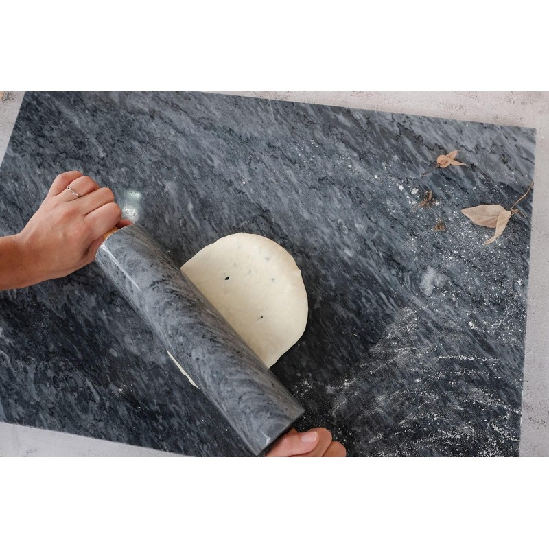 JEmarble Starry Night Pastry Board, 12-inch Length, Gray