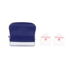 Hole Punch Dark Blue 6 Hole Portable Small Planner Hole Puncher with Positioning Ruler for A4 A5 B5 Paper