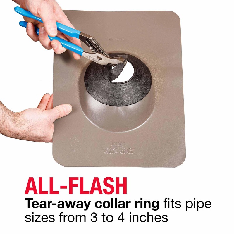 Oatey 3 in. to 4 in. Thermoplastic All-Flash No-Calk 12