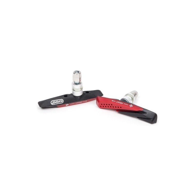 Elvedes Unisex's Brake Shoes V-Type 72 mm Dual Composite-Multicoloured