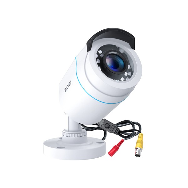 ZOSI 1080p 2.0MP Caméra de Surveillance Objectif 3.6mm Haute Résolution 1920TVL Vision Nocturne 80ft (24m) pour Compléter Le Système de Surveillance de Sécurité