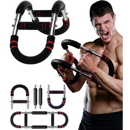 Twister arm Trainer, 40-120lb Adjustable Resistance Forearm Power Exercise bar, Chest Workout Equipment, pectoralis spinalis Device, Portable Detachable