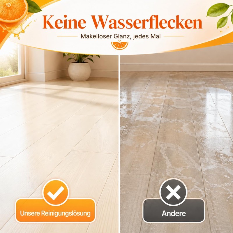 Floor Cleaning Solution Compatible with Roborock Cleaning Solution, Residue and