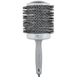 Olivia Garden Ceramic + Ion 20 Round Hair Brush, 20 / 35 mm with Ionised Bristles 8 - 10 cm