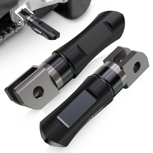 MZS Motorcycle Front Foot Pegs, Adjustable Sport Footpegs Rider Foot