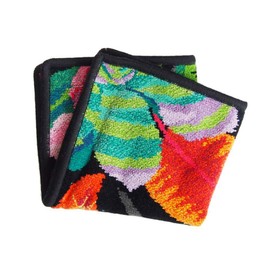 Faylor Hand Towel, Black, 11.8 x 11.8 inches (30 x 30 cm), Rainforest