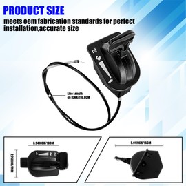 Upgraded 946-05098c 46 INCH Throttle Choke Cable for Cub Cadet Craftsman MTD Lawn Tractor Throttle Cable XT1-LT46 LT50 GT50 GT54 GX54 ST54 XT2-LT54 LX46,Throttle Cable Assembly