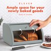 LEVER Modern Farmhouse Bread Box, Large, Gray - Bread Storage