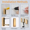 MOROBOR 2pcs Square Folding Wall Hook Non-Slip Heavy Duty Foldable