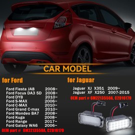 OZ-LAMPE LED Number Plate Light with CAN Bus, LED Licence Plate Light, Pack of 2, 18 x 2835 SMD