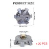 20 PCS Universal Golf Shoe Cleats with Metal Threading -