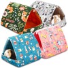 Cinnvoice 4 Pcs Guinea Pig Hideout, Guinea Pig Bed Tunnel,