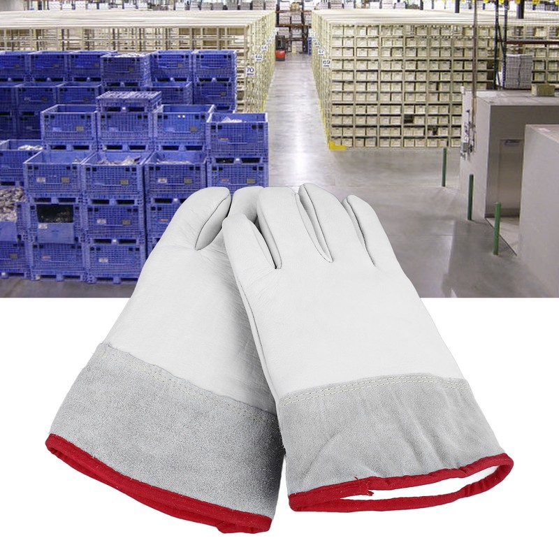 Work Gloves Waterproof Cowhide Cold Resistant Low Temperature Liquid Ammonia