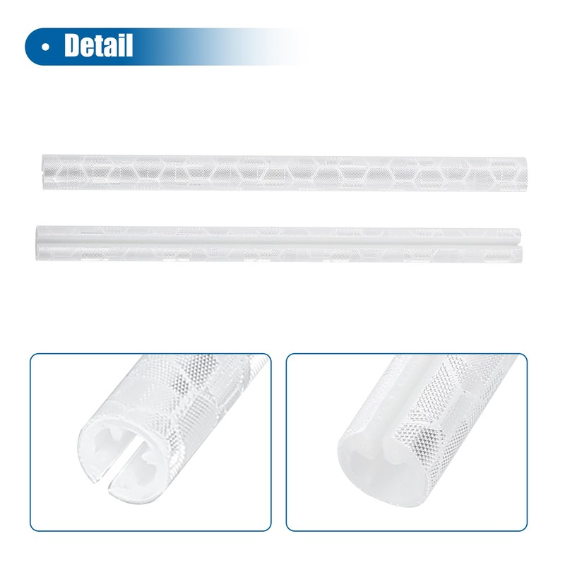 X AUTOHAUX 36pcs White Bicycle Reflectors Durable ABS Material Improves