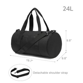 KDWAVE Gym Bag Duffel Bag for Women Men Fitness Sports Bag Workout Adjustable Detachable Shoulder Strap Lightweight Carryon Small Travel Duffle Bag