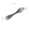 TIANDLIFE Spoon, Fork, Titanium, Lightweight, Pure Titanium, Unbreakable, Cutlery Set,