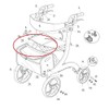 Cross Brace Assembly for Drive RTL10266-T Nitro Rollator Walker (for