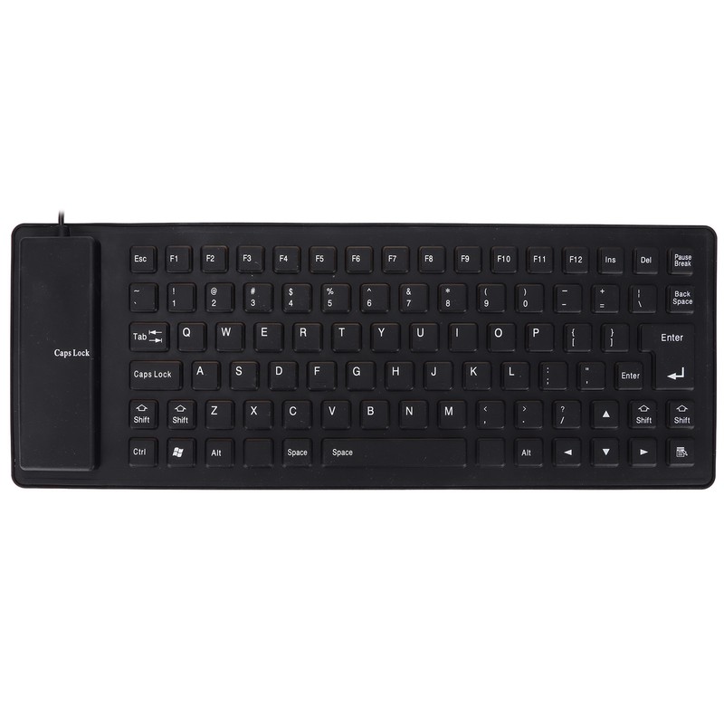 Silicone Keyboard Fully Sealed Design Lightweight Portable Silent Soft Comfortable