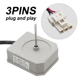 Vkinman Refrigerator Evaporator Fan Motor Assembly Replacement for Omar Refrigerator Replacement for Magic Chef 3059900004 5304518492, KBL-48ZWT05-1202A, DC 12V 2W 2200r/min