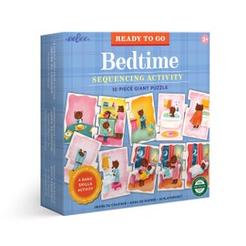 eeBoo: Ready to Go Puzzle - Bedtime Sequencing Activity, Little Hands Engage and Arrange The Order of Action, Activity That Allows a Basic Skill to be Learned, Ages 3 and up