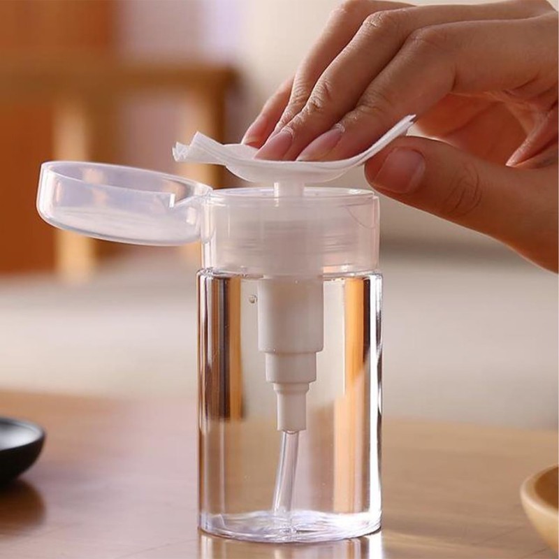 KVBUCC 4 Pieces 100ML/150ML Squeeze Bottles, Transparent Press Dispensing Bottles