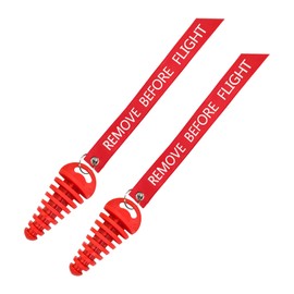 MUQIDA 2 PCS Muffler Exhaust Wash Plug, 0.6"-1.5" Motorcycle Exhaust Tail Pipe Washing Plug with Streamer, Rubber Silencer Wash Protector for 2 Stroke Motorcycle Dirt Bike ATV (Red)
