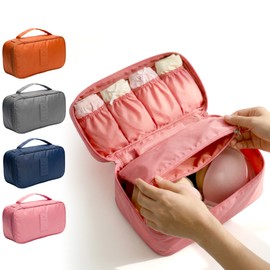 Portable Travel Storage Bag – Multi-Function Bra & Underwear Organizer, Toiletry & Cosmetic Case for Travel