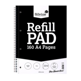 Silvine A4+ Twin Wire Notebook - 160 Plain pages of 75gsm paper. Ref TWA4RPP (221.5 x 297mm)