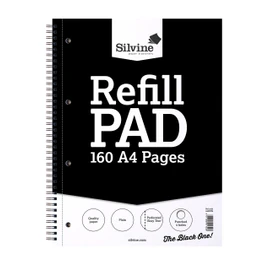 Silvine A4+ Twin Wire Notebook - 160 Plain pages of 75gsm paper. Ref TWA4RPP (221.5 x 297mm)