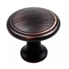 Hardware Direct 25 Pack Round Disk Knobs *Oil Rubbed Bronze*
