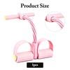 Pedal Resistance Bands With Handle, 6 Tube Pedal Resistance Band(Pink)