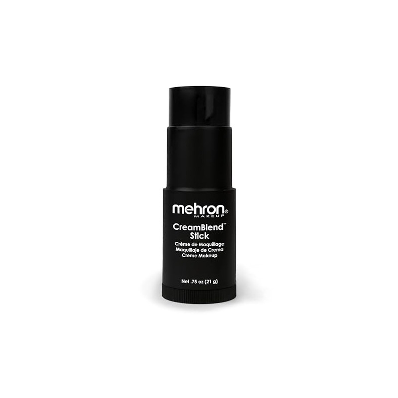 Mehron CreamBlend Stick Makeup BLACK .75 oz
