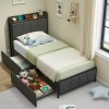 Jojoka Twin Full Queen Size Upholstered Platform Bed Frame with