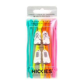 HICKIES Tie-Free Laces (1.0) - Neon Rainbow Multicolor